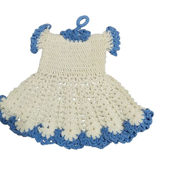 Vintage Doily Set of 5 Doilies Crochet Dress Bloomers Floral EUC - Picture 10 of 11